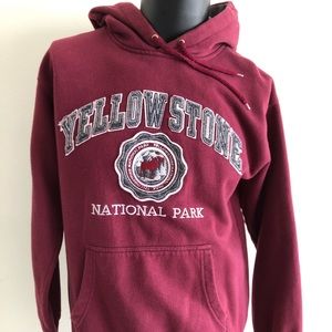 Mens Med Yellowstone National Park Pullover Hoodie